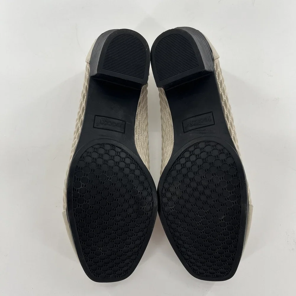 Comfort Well‎ Beacon Stretch N Form Slip On Shoes 8.5M Nude Beige Low Heel Pump